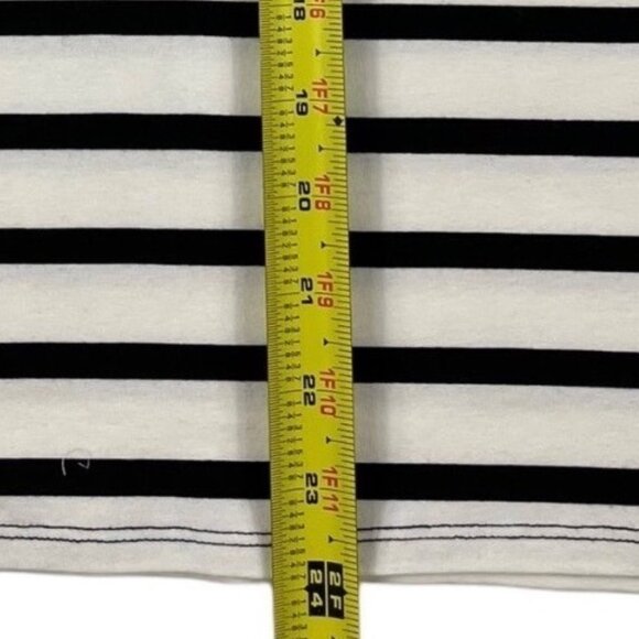 Elle Top Striped Jersey Lace Cap Sleeve Size XS Might Fit Size Small - Picture 12 of 15